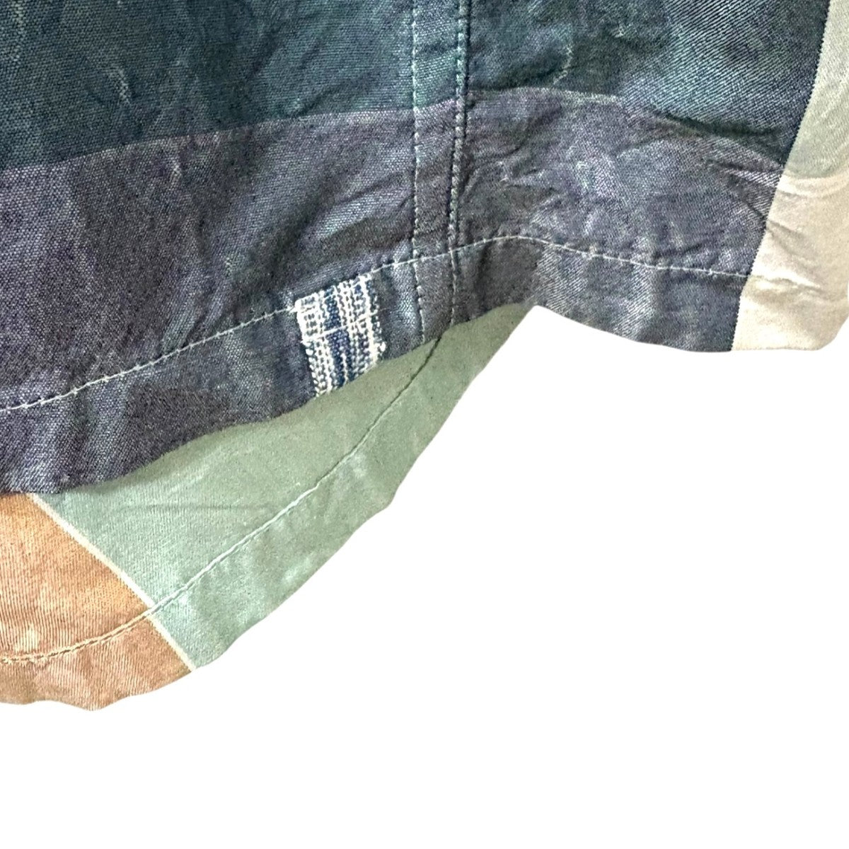 VISVIM HARMON SHIRTS S S CHECK 0122105011015 シルク半袖チェックシャツ 古着・中古-4枚目のアイテム画像