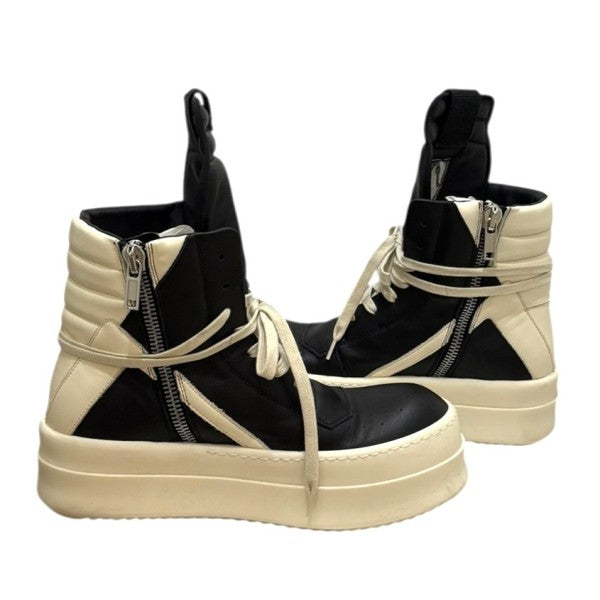 Rick Owens リックオウエンス MEGA GEOBASKET Mega Bumper Geobasket in Black/Milk – SVRN