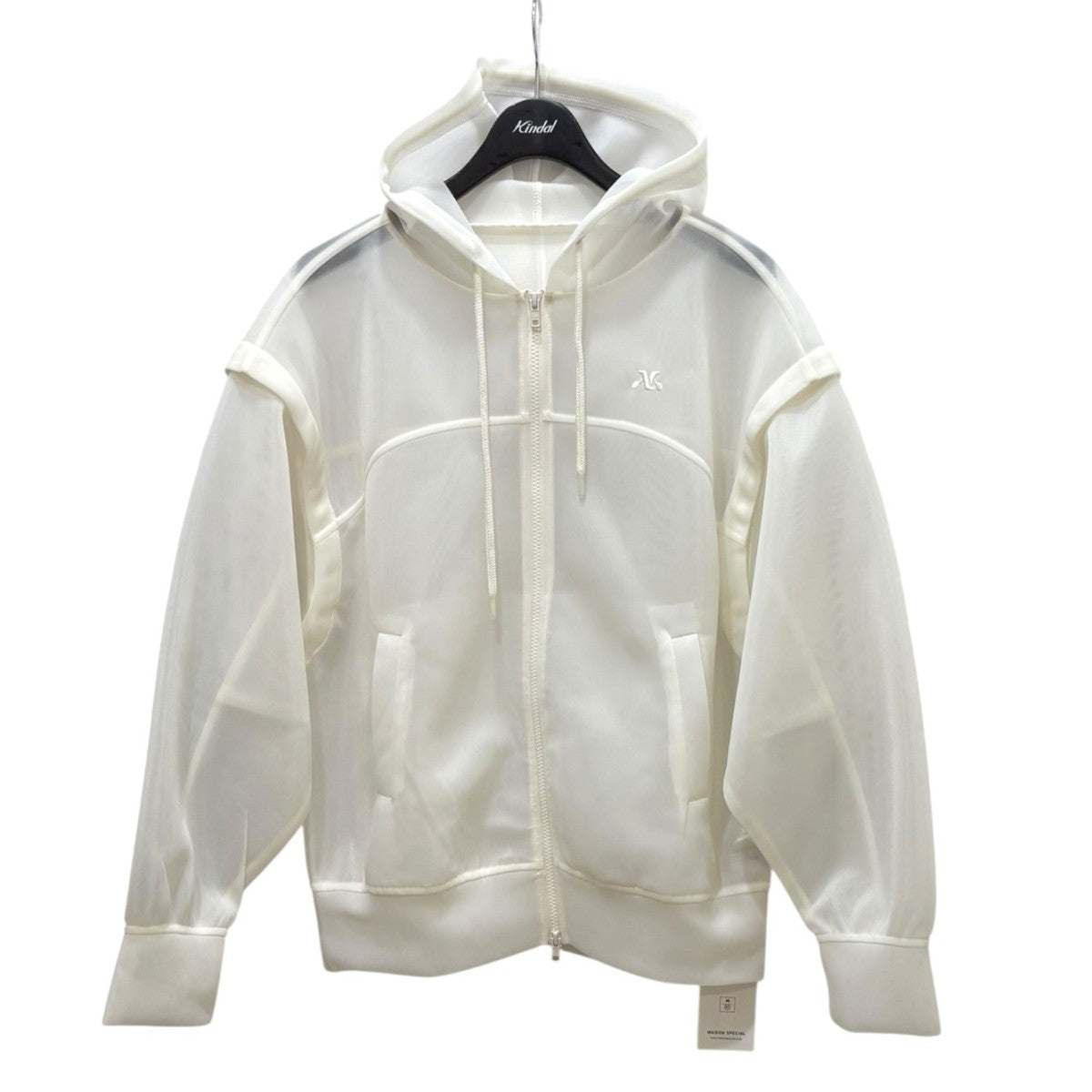 2way See-through Hoodie 21232415804　シアージップパーカ