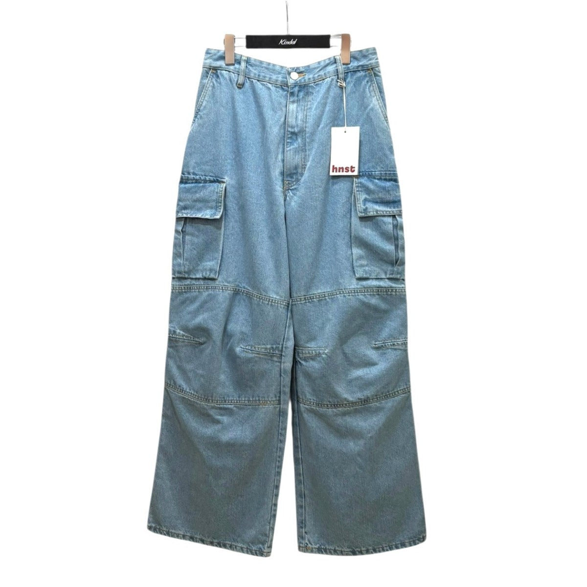 hnst denim cargo pants デニムカーゴパンツ ST042／R004／L001 古着・中古-1枚目のアイテム画像