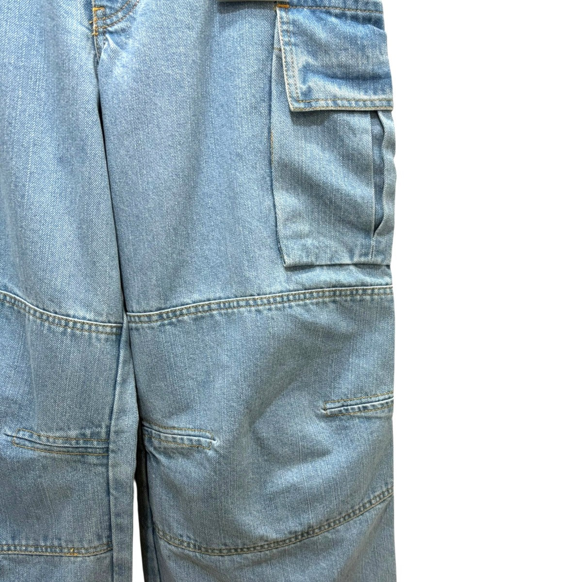 hnst denim cargo pants デニムカーゴパンツ ST042／R004／L001 古着・中古-5枚目のアイテム画像