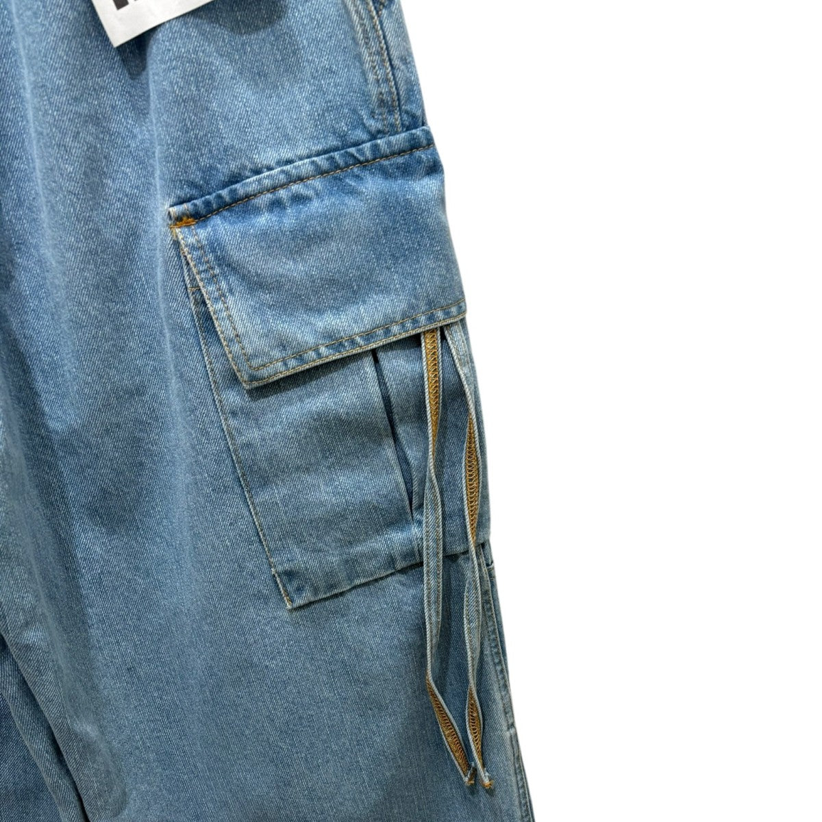 hnst denim cargo pants デニムカーゴパンツ ST042／R004／L001 古着・中古-6枚目のアイテム画像