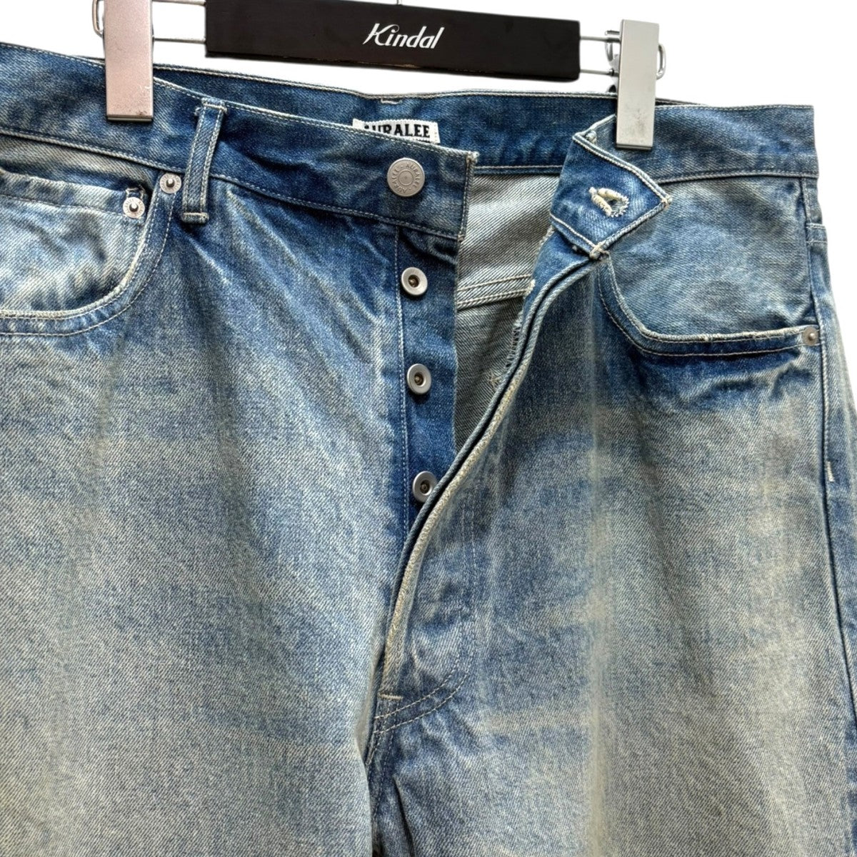 AURALEE(オーラリー) SELVEDGE FADED HEAVY DENIM WIDE PANTS