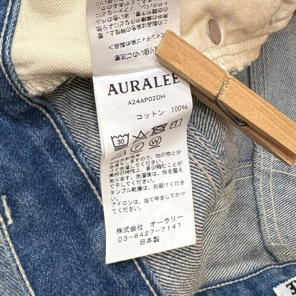 AURALEE(オーラリー) SELVEDGE FADED HEAVY DENIM WIDE PANTS