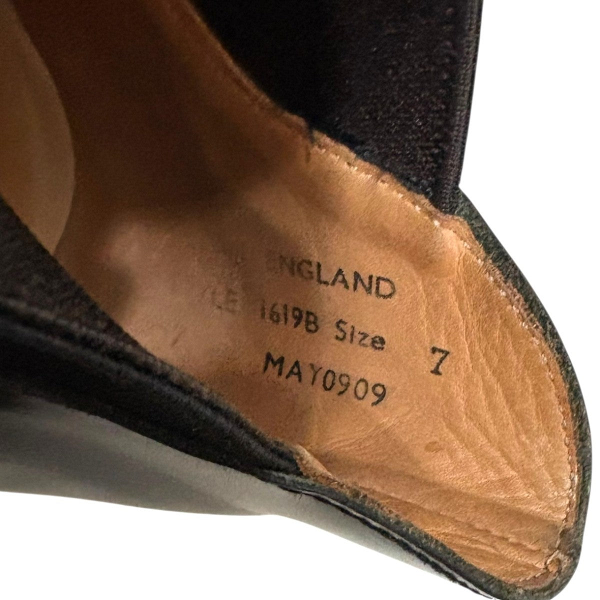 SANDERS MILITARY CAP TOE SHORT CHELSEA1619B 古着・中古-8枚目のアイテム画像