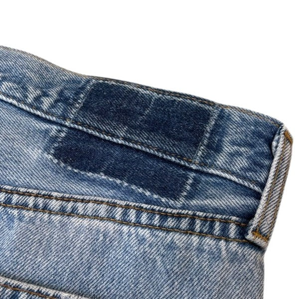 Bandana Embroidery Denim PantsデニムパンツN35-RE01