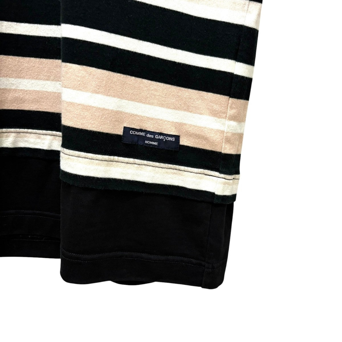 COMME des GARCONS HOMME ボーダーＴHM-T014 古着・中古-4枚目のアイテム画像