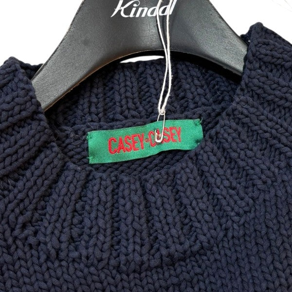 20AW CASEY CASEY オーバーサイズ　Vネックニット　ネイビー　M 20AW CASEY CASEY オーバーサイズ Vネックニット ネイビー M