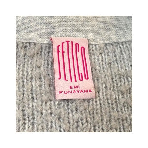 FETICO フェティコ⭐︎モヘアクロップドカーディガン FETICO(フェティコ) モヘアクロップドカーデ MOHAIR KNIT CROPPED