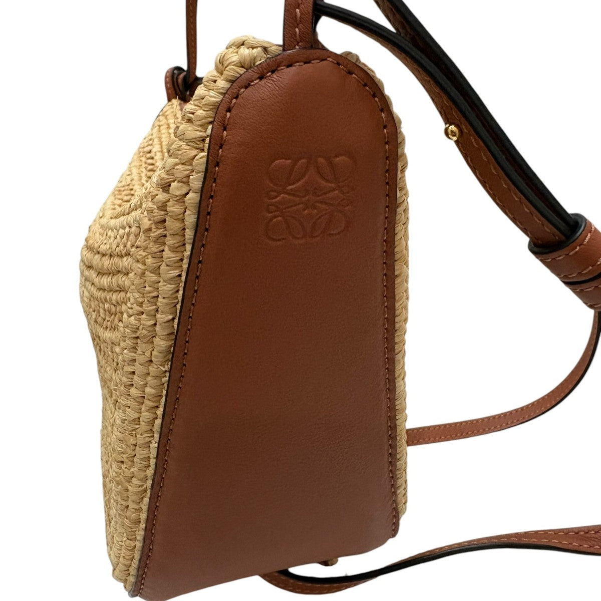 ロエベ　LOEWE ハンモック　ミニ　ベージュ×ブラウン /ノベルティ LOEWE(ロエベ) ハンモックホーボーミニバッグ A538G13X09 A538G13X09