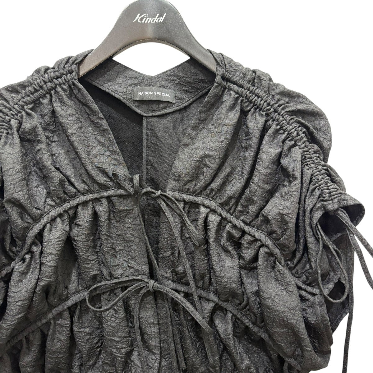 MAISON SPECIAL Shirring Ribbon Blouse シャーリングリボンブラウス21241315105 古着・中古-3枚目のアイテム画像