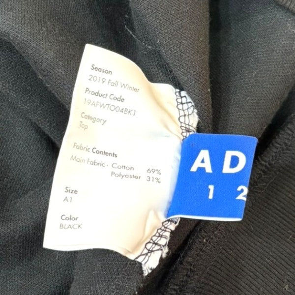 ハイネックスウェット19AFWTO04BK1