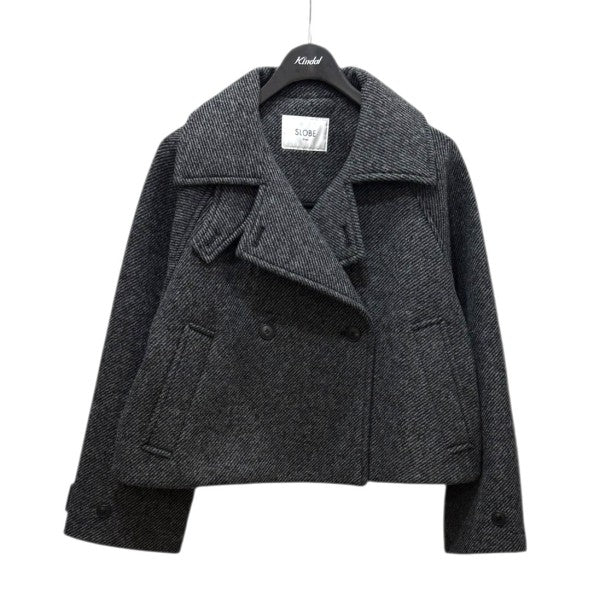 スローブイエナ ツイードボンディングショートコート　Mサイズ スローブイエナ ツイードボンディングショートコート Mサイズ - メルカリ