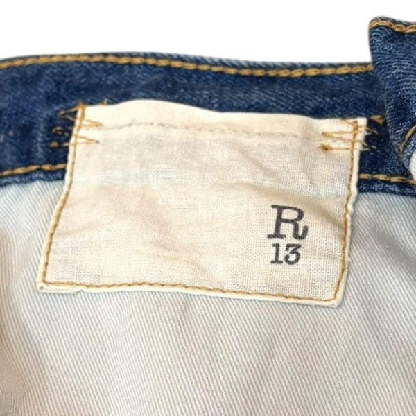 Damon Pleated Wide Leg リメイク風デニムパンツ R13W3147-D204A