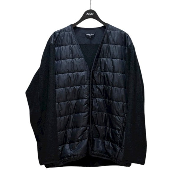 COMME des GARCONS HOMME WOOL PILE × NYLON RIP CROSS QUILT JK HN-T022 AD2024 古着・中古-1枚目のアイテム画像