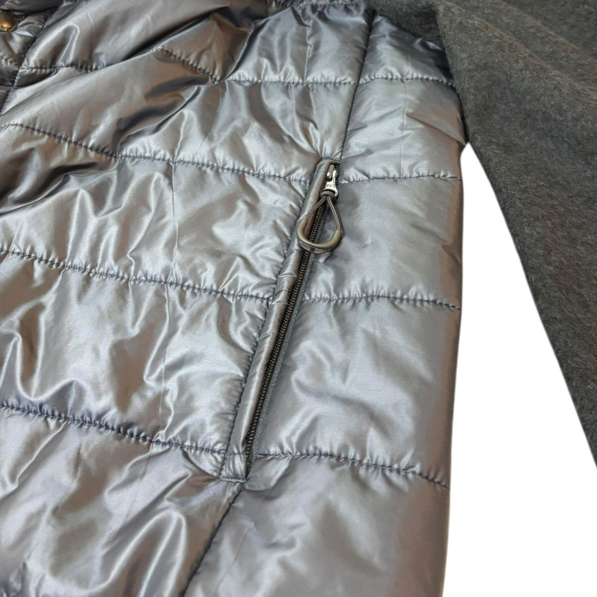 COMME des GARCONS HOMME WOOL PILE × NYLON RIP CROSS QUILT JK HN-T022 AD2024 古着・中古-5枚目のアイテム画像