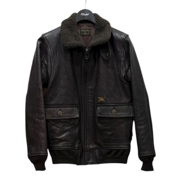 WTAPS G-1 レザーフライトジャケットレザージャケット132SPDT-JKM02 古着・中古-1枚目のアイテム画像