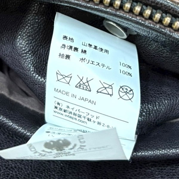 WTAPS G-1 レザーフライトジャケットレザージャケット132SPDT-JKM02 古着・中古-7枚目のアイテム画像