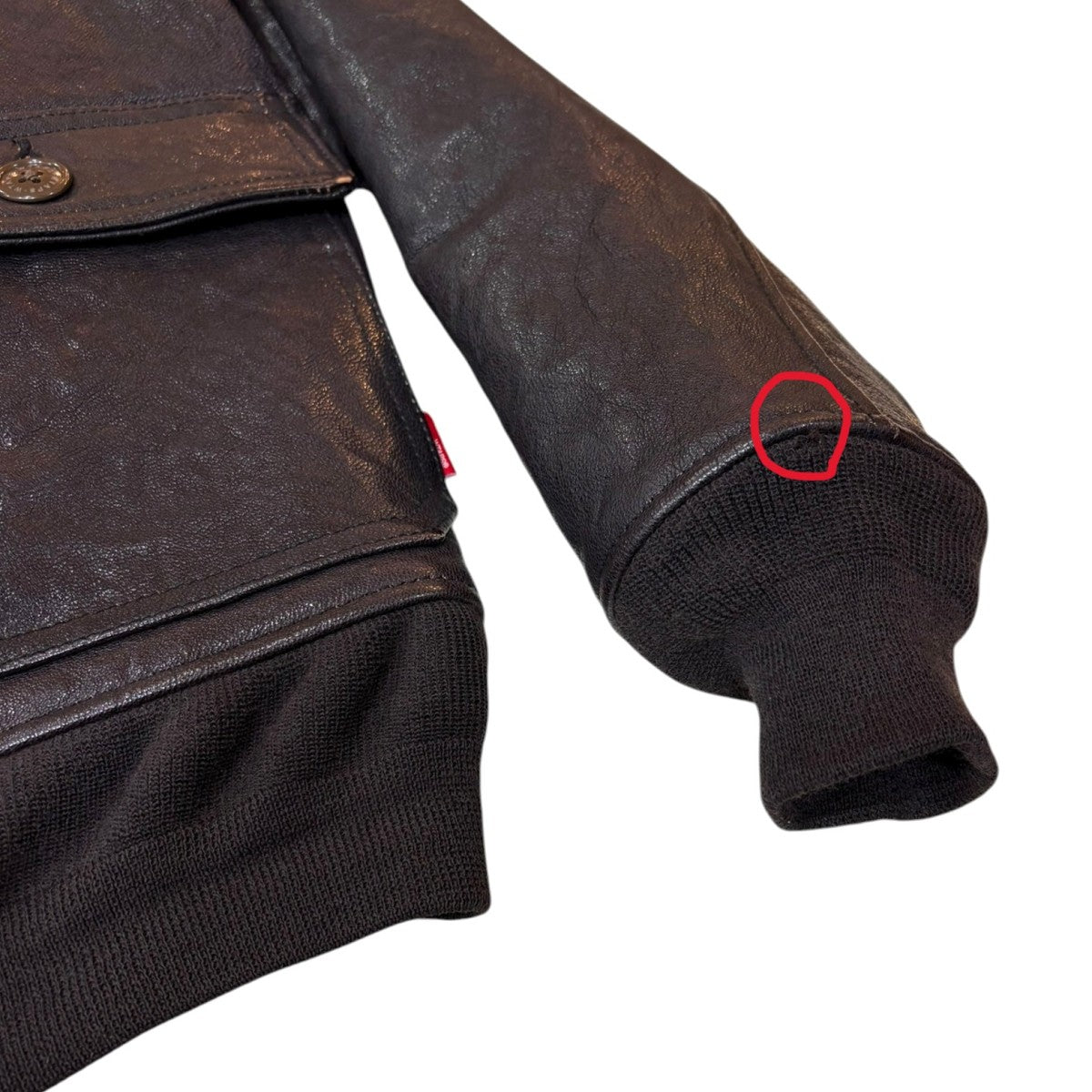 WTAPS G-1 レザーフライトジャケットレザージャケット132SPDT-JKM02 古着・中古-8枚目のアイテム画像