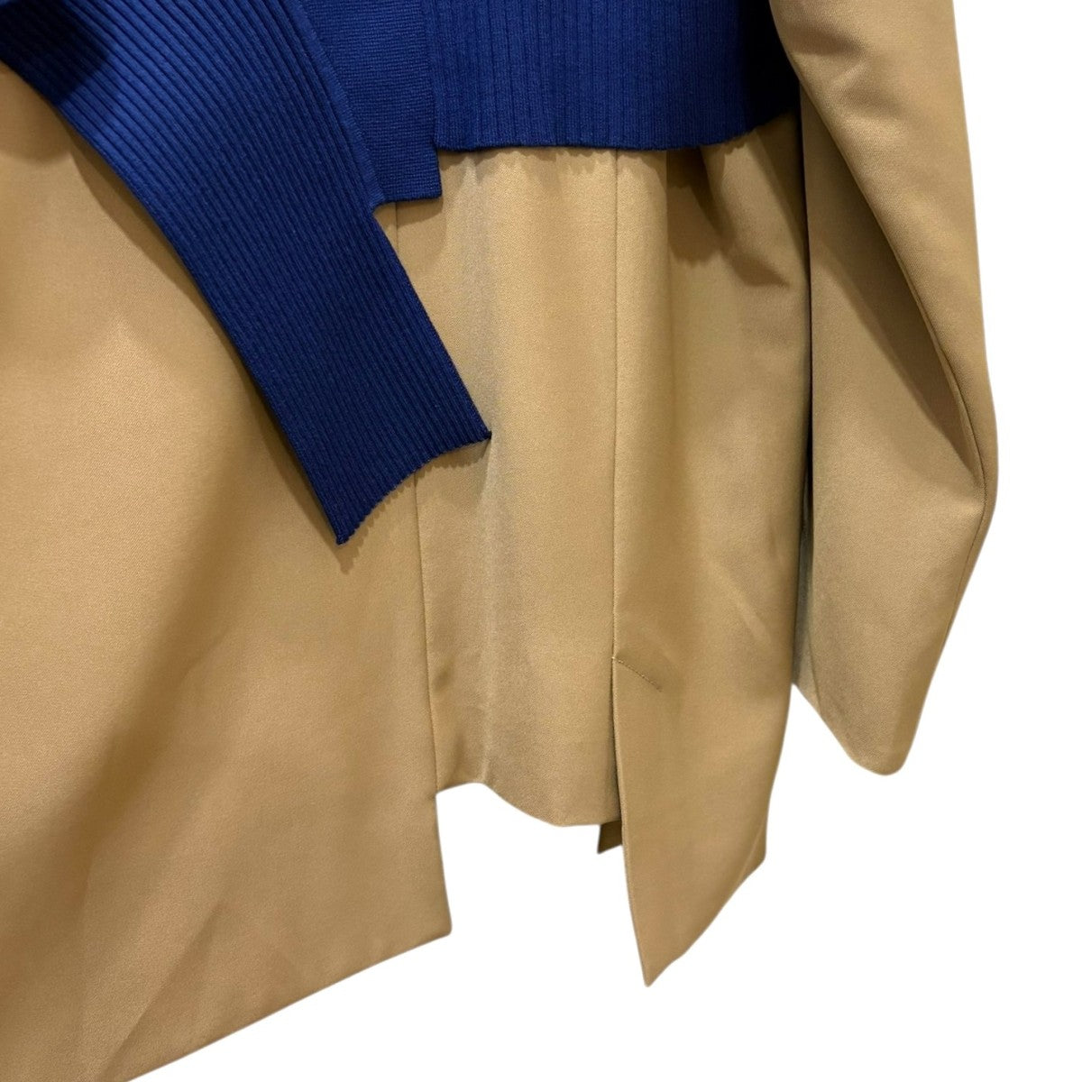 UN3D. KNIT DOCKING JKニットドッキングジャケット36ベージュ UN3D. KNIT DOCKING JKニットドッキングジャケット36ベージュ