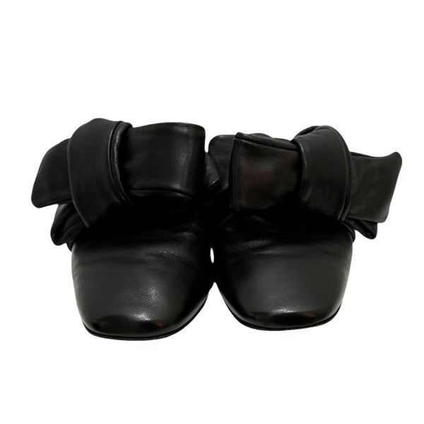 3．1 phillip lim ブラックリボンレザーミュール 古着・中古-3枚目のアイテム画像