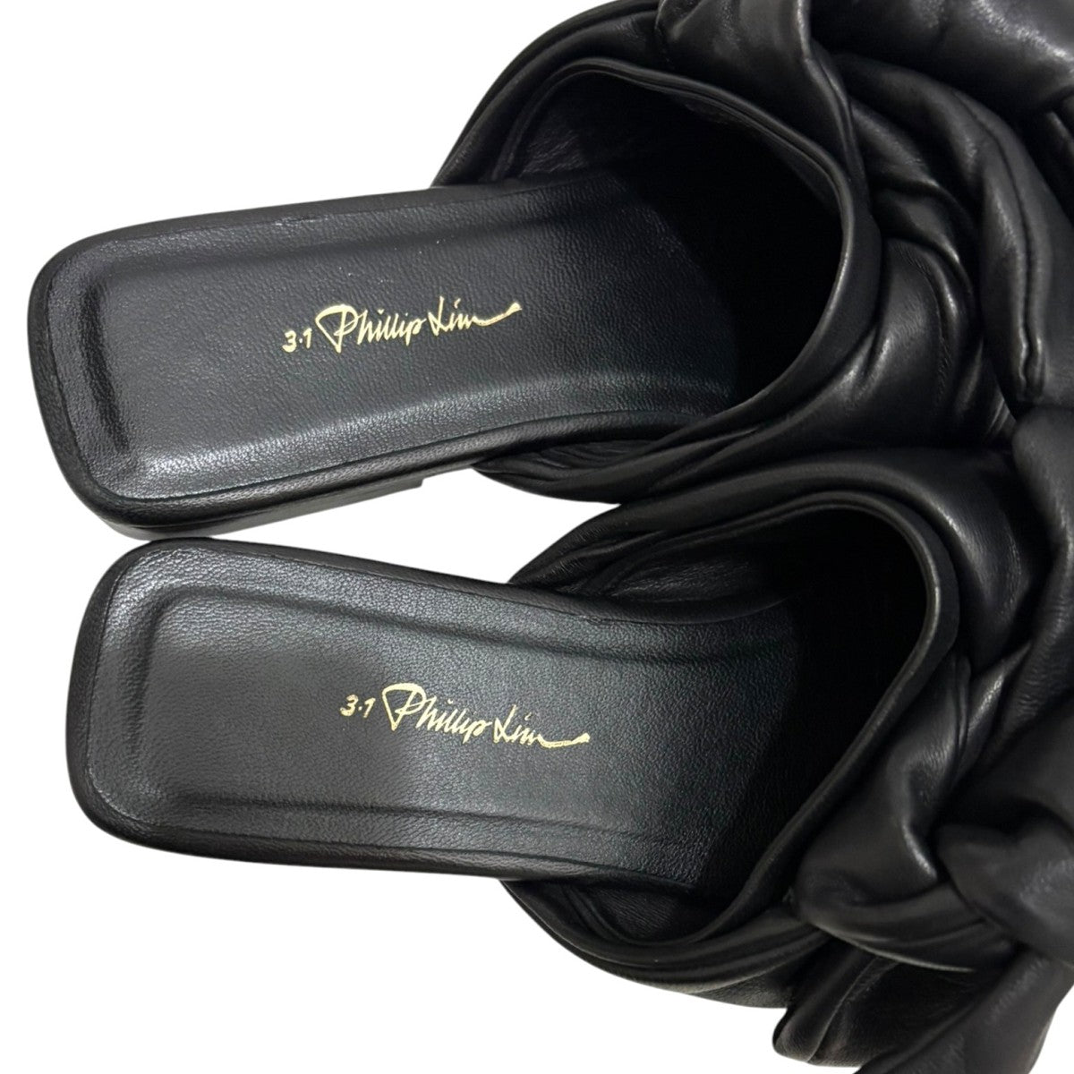 3．1 phillip lim ブラックリボンレザーミュール 古着・中古-7枚目のアイテム画像