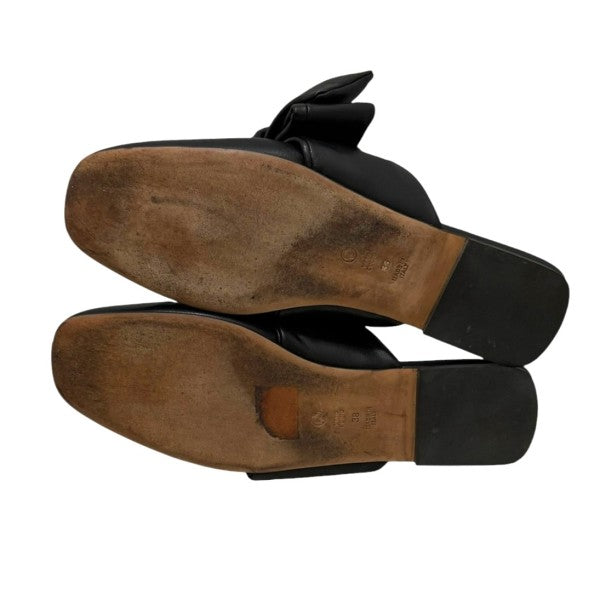 3．1 phillip lim ブラックリボンレザーミュール 古着・中古-8枚目のアイテム画像