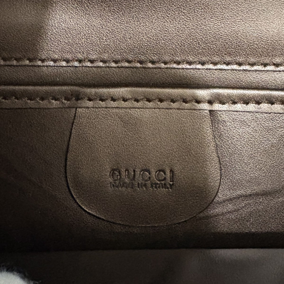 GUCCI レザーｘメタルミニクラッチケース 古着・中古-6枚目のアイテム画像