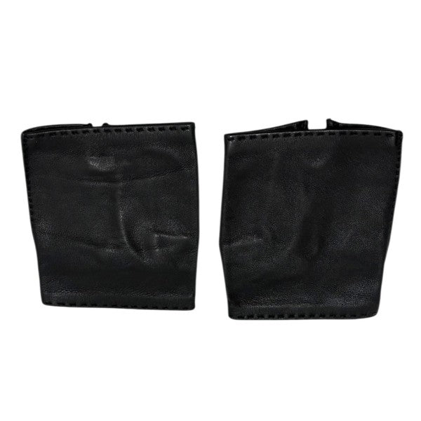 HERMÈS エルメス ブラック 指なしグローブ 8½ 黒 ドライビンググローブ HERMES(エルメス) ドライビンググローブ フィンガーレスレザーグローブ