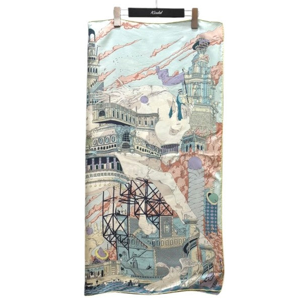HERMES カレ90 Hippopolis Ugo Gattoni イポポリス スカーフ 古着・中古-2枚目のアイテム画像