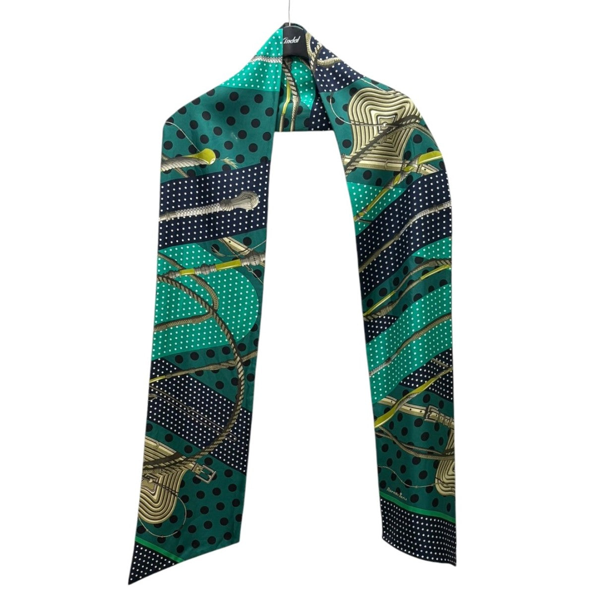 HERMES Clic Clac a Pois マキシツイリー 古着・中古-1枚目のアイテム画像