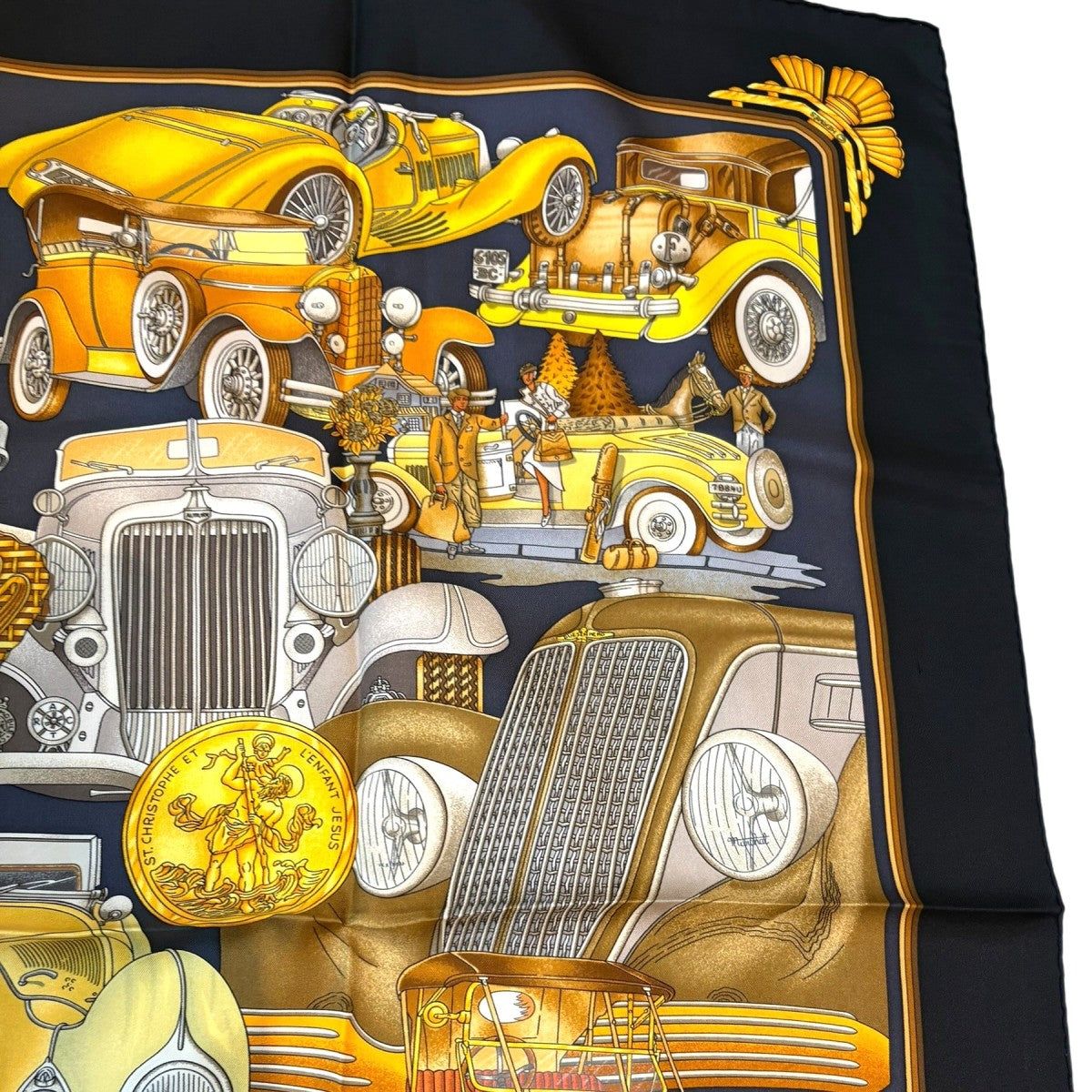 HERMES カレ90 Automoblie 古着・中古-2枚目のアイテム画像
