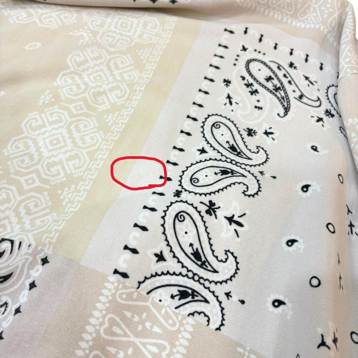 Bandana Bivouac Big Crewneck異素材スウェットEK-1005