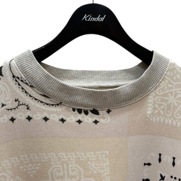 Bandana Bivouac Big Crewneck異素材スウェットEK-1005