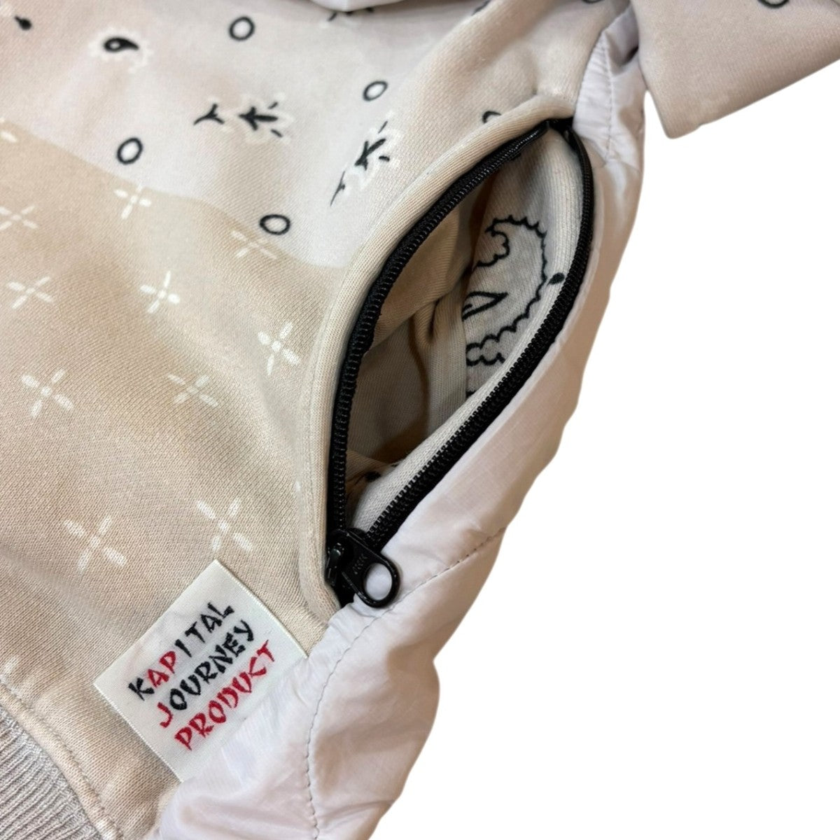 Bandana Bivouac Big Crewneck異素材スウェットEK-1005