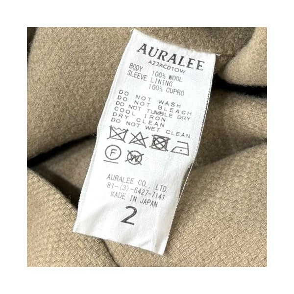 AURALEE DOUBLE CLOTH SUPER FINE OX COATA23AC01OW 古着・中古-5枚目のアイテム画像