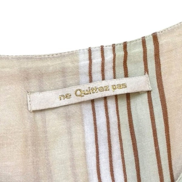 ne quittez pas ストライプ ノースリワンピ 010521CN1SP 古着・中古-4枚目のアイテム画像