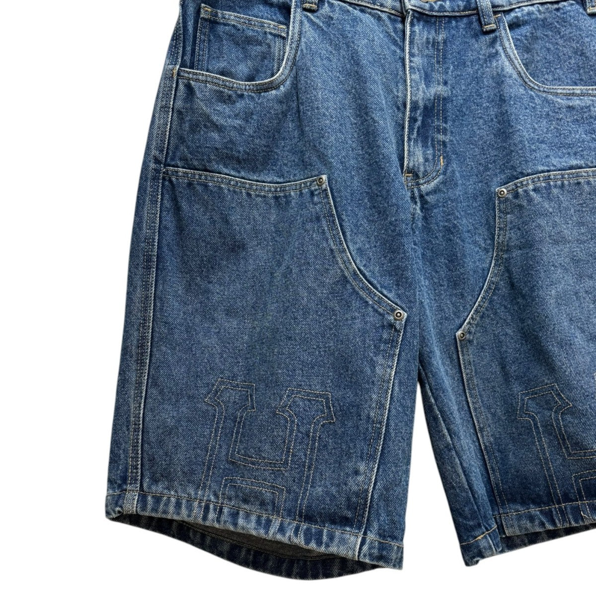 HUF CLASSIC H DOUBLE KNEE DENIM SHORT デニムショートパンツ SU25 PT00359 古着・中古-4枚目のアイテム画像