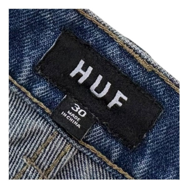 HUF CLASSIC H DOUBLE KNEE DENIM SHORT デニムショートパンツ SU25 PT00359 古着・中古-6枚目のアイテム画像