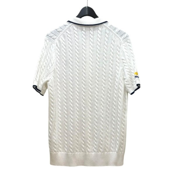 POLO RALPH LAUREN US オープン ケーブルニット コットンカーデ 古着・中古-2枚目のアイテム画像