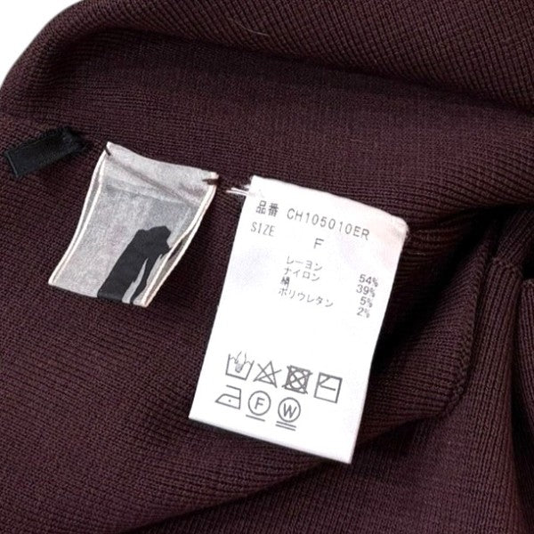 Chaos シルク混ミラノリブタイトスカートCH105010ER 古着・中古-4枚目のアイテム画像
