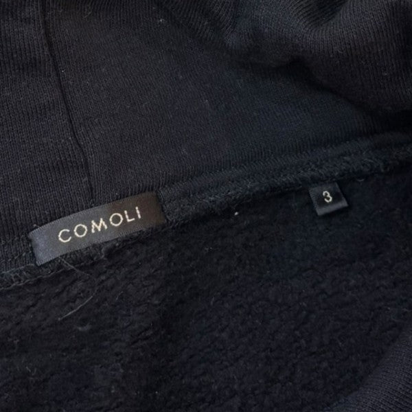 COMOLI(コモリ) 25AWコットン裏毛 パーカC03-05017 C03-05017 ブラック