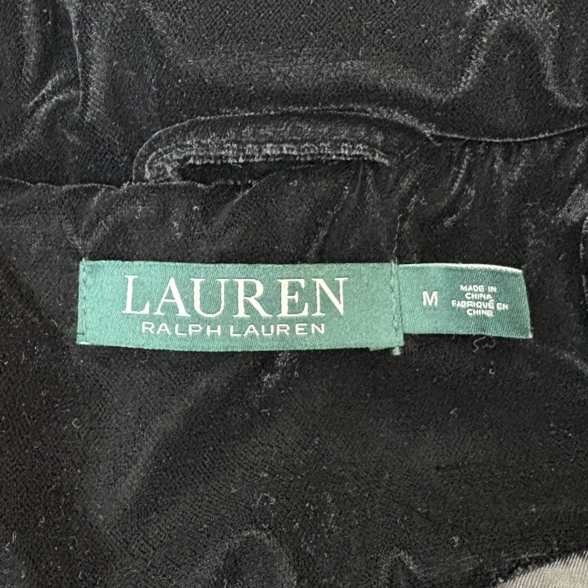 LAUREN RALPH LAUREN ベロア中綿ジャケット 古着・中古-6枚目のアイテム画像