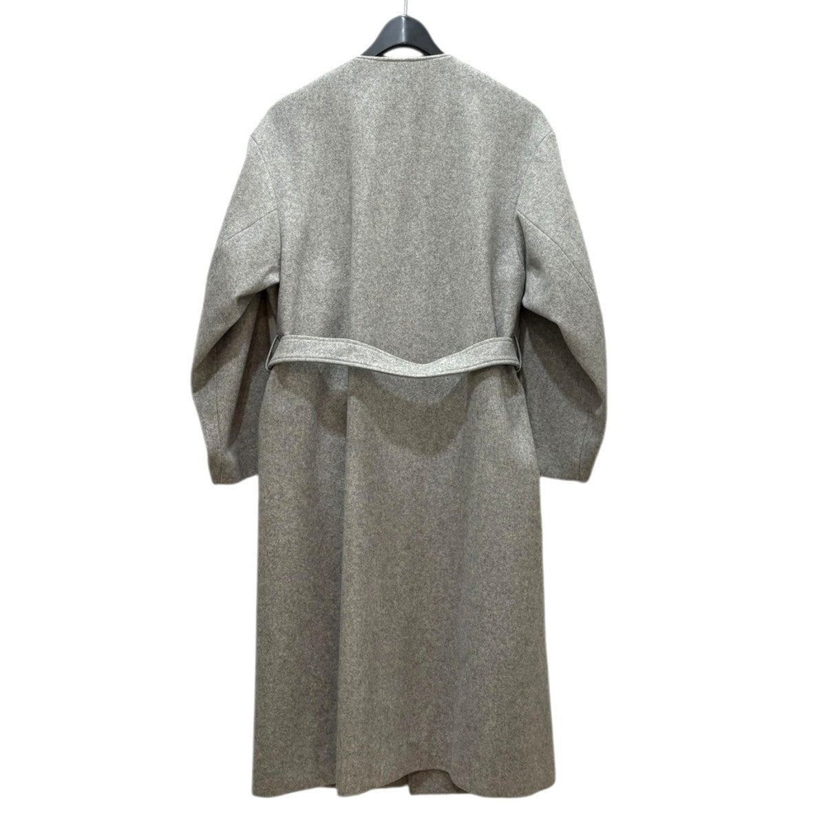 HYKE wool riders coat 172-17121 022 ノーカラーコート 古着・中古-2枚目のアイテム画像