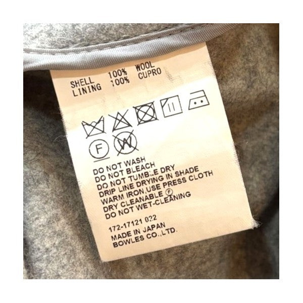 HYKE wool riders coat 172-17121 022 ノーカラーコート 古着・中古-4枚目のアイテム画像
