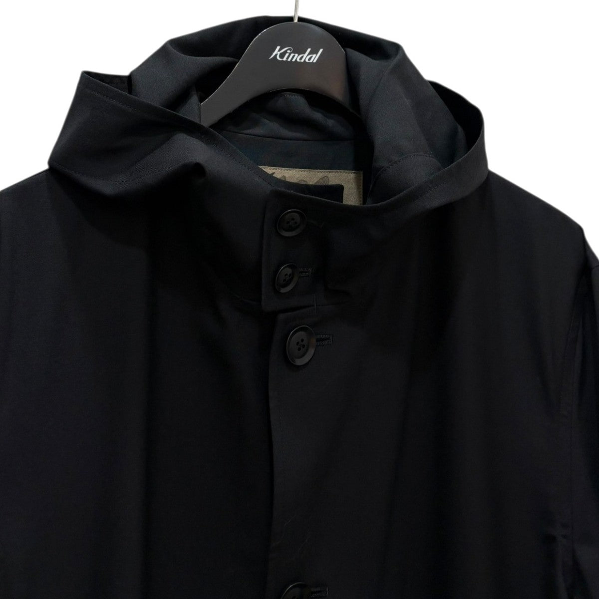 Y’S BANG ON! HOODED COAT WOOL TROPICALYK-C01-158 古着・中古-3枚目のアイテム画像