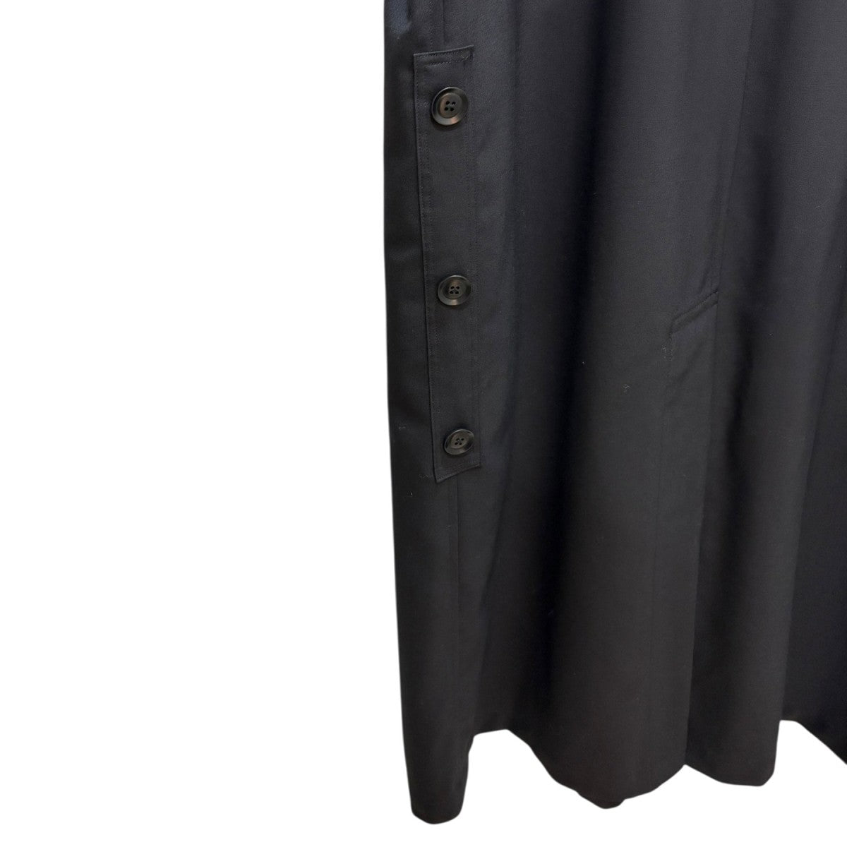 Y’S BANG ON! HOODED COAT WOOL TROPICALYK-C01-158 古着・中古-4枚目のアイテム画像