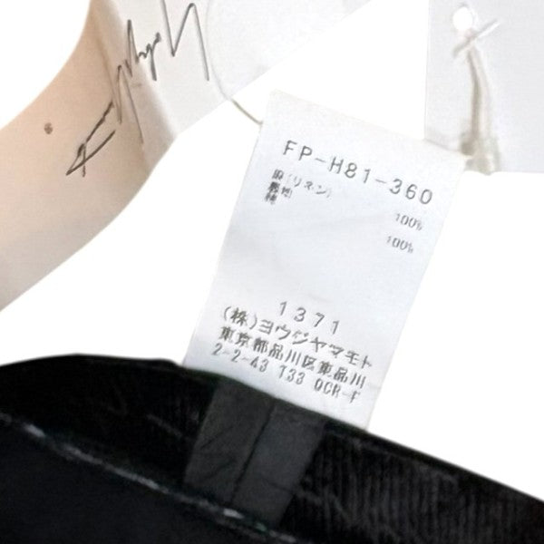YOHJI YAMAMOTO collection リネンキャスケットFP-H81-360 古着・中古-6枚目のアイテム画像