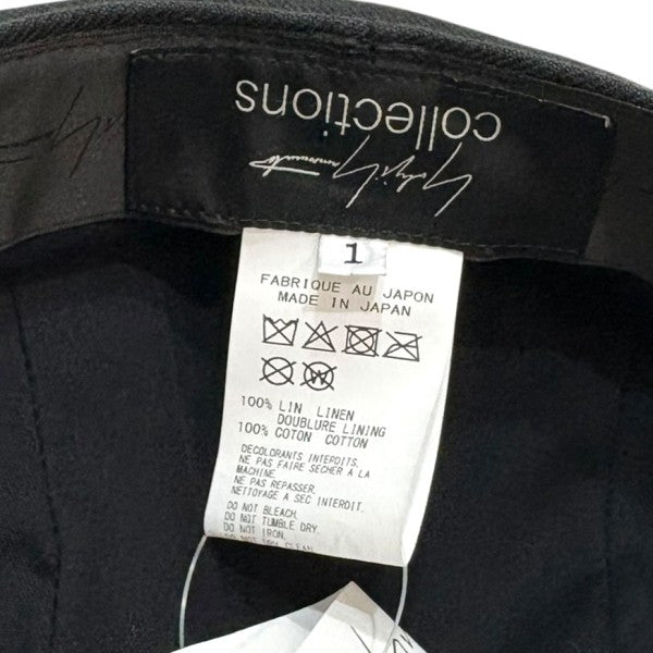 YOHJI YAMAMOTO collection リネンキャスケットFP-H81-360 古着・中古-7枚目のアイテム画像