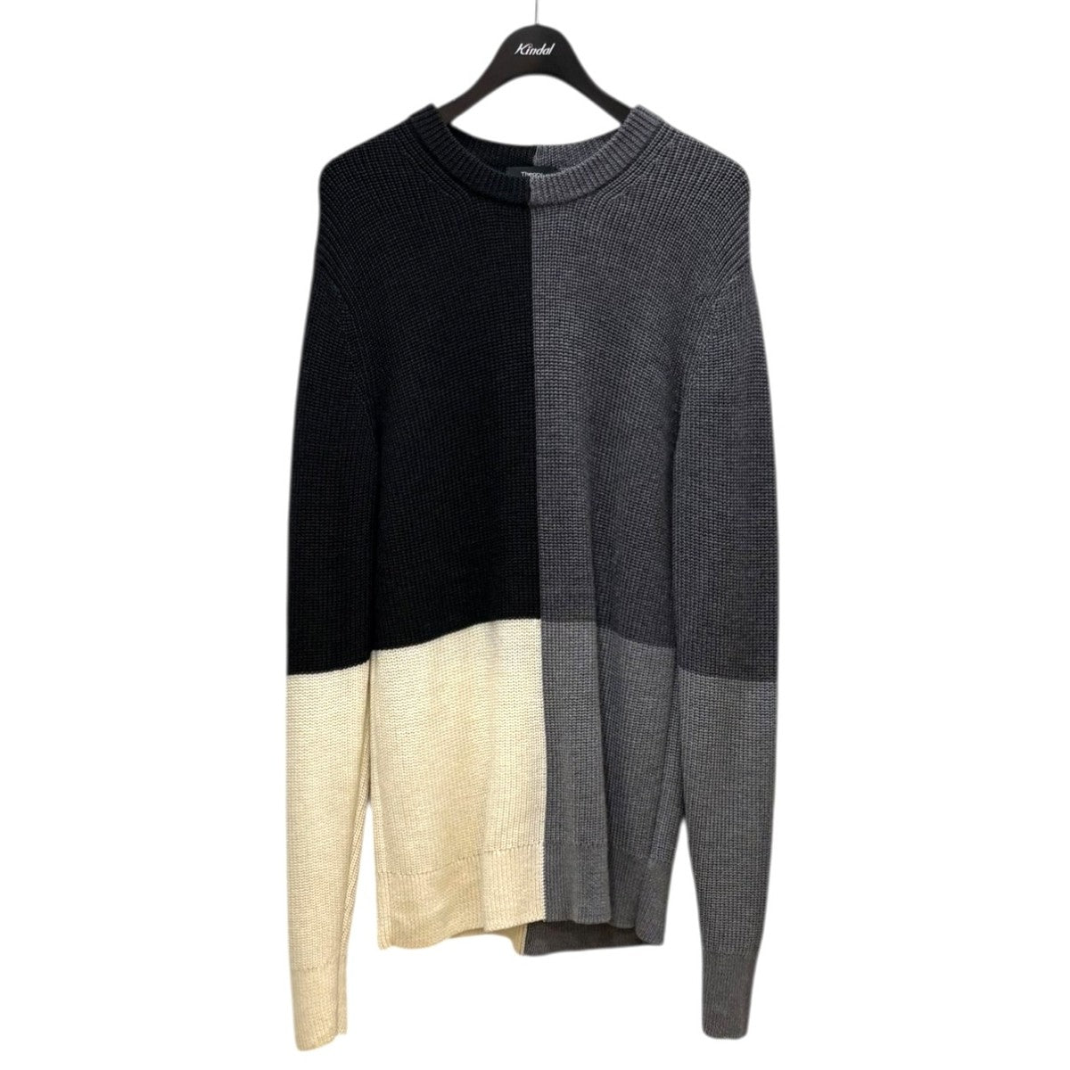 theory DENTON クレイジーパターンニット 古着・中古-1枚目のアイテム画像